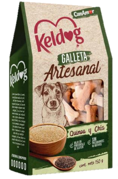 KELDOG GALLETAS ARTESANAL CARNE/QUINOA