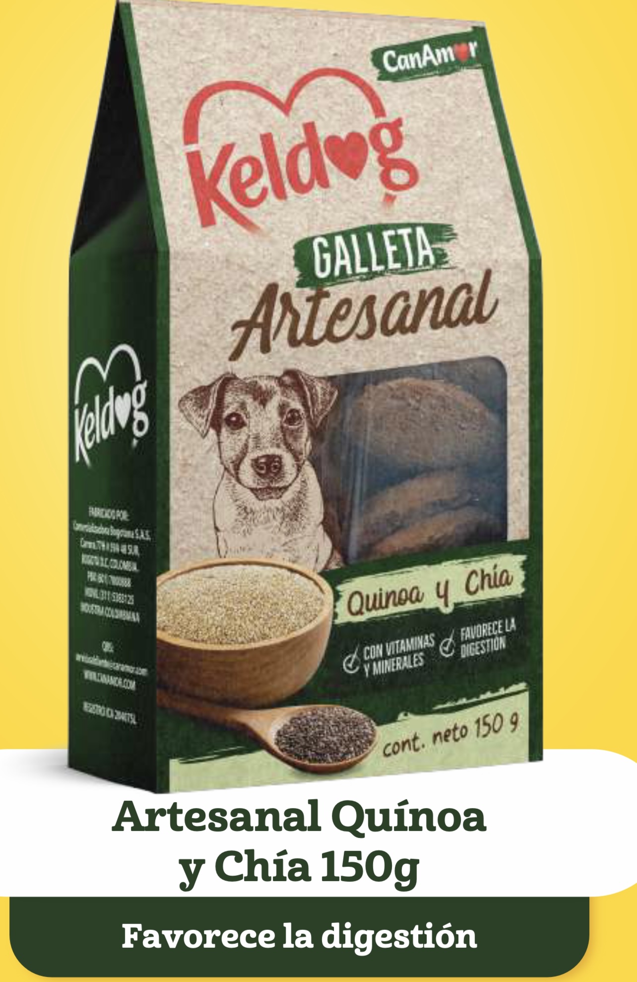 KELDOG GALLETAS ARTESANAL CARNE/QUINOA