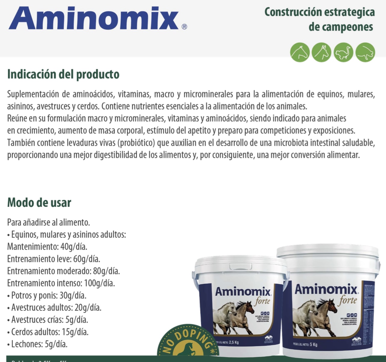 VETNIL AMINOMIX 2.5/5kg