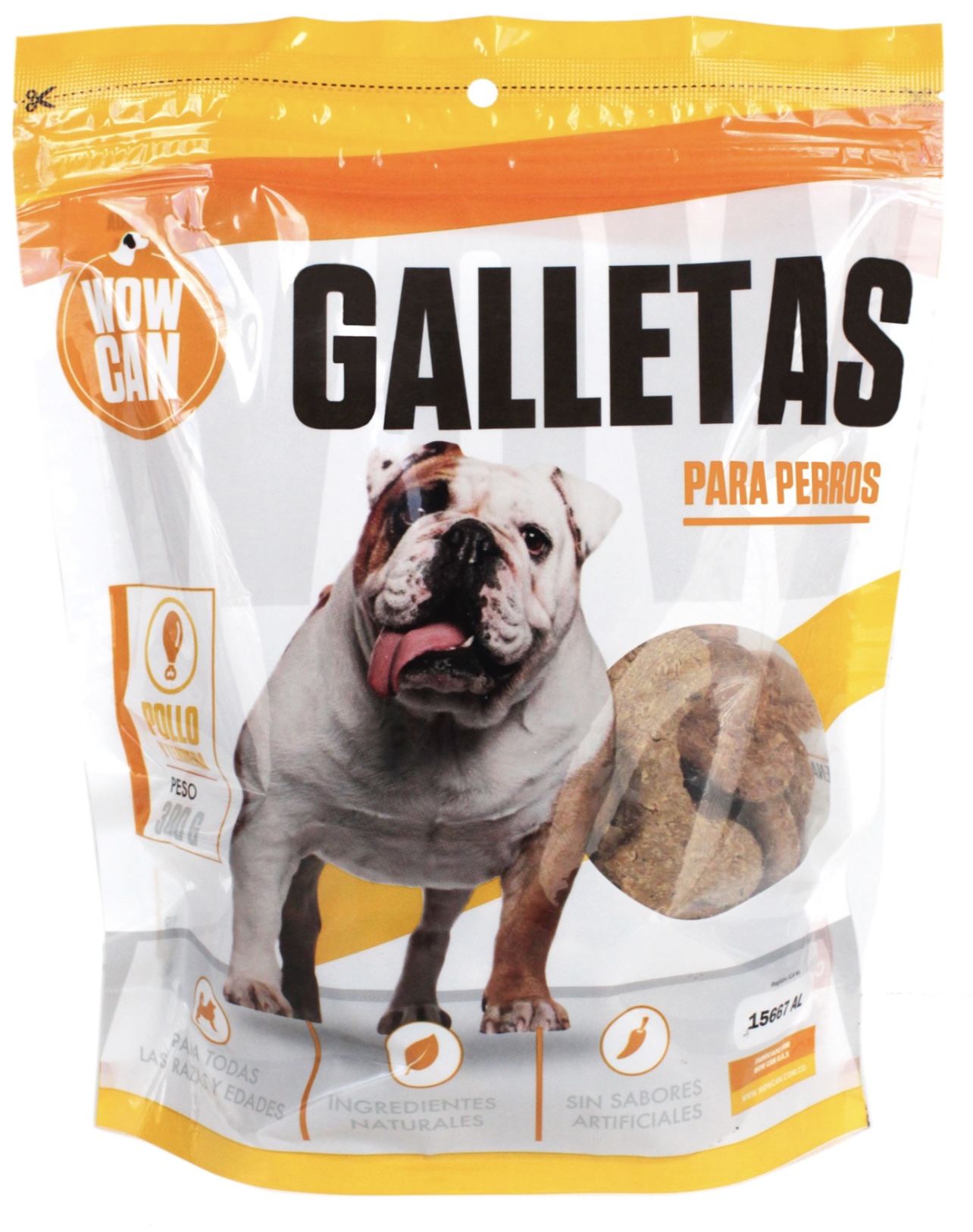 WOW CAN Galletas Pollo/Ternera