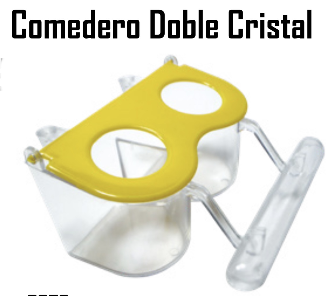 COMEDERO DOBLE CRISTAL