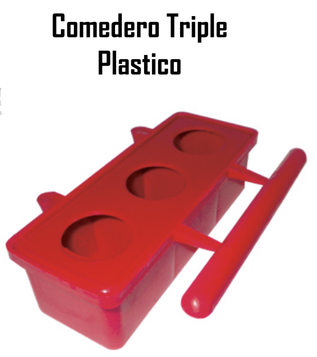 COMEDERO TRIPLE PALSTICO