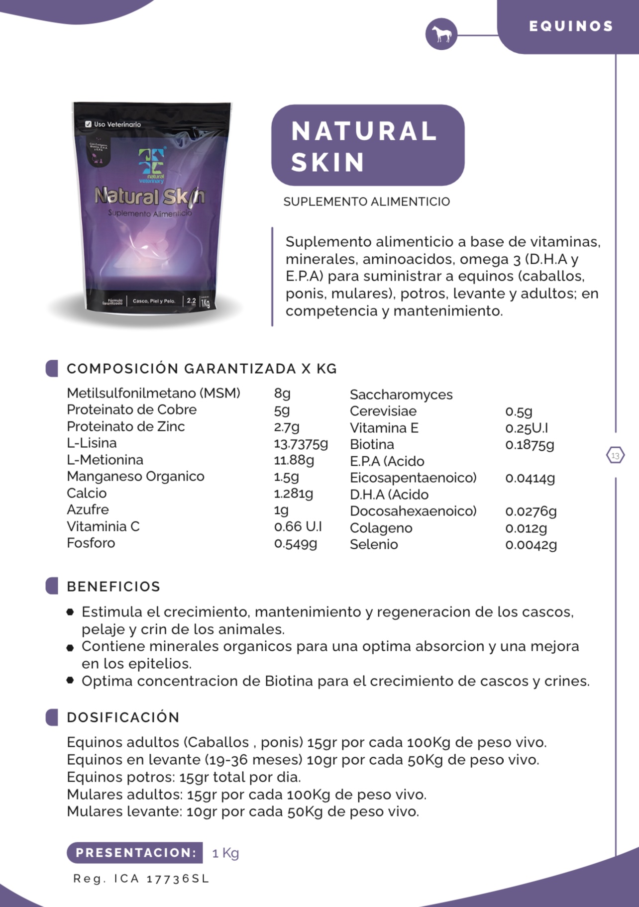 NATURAL SKIN 1 Kg