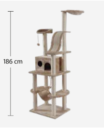 GIMNASIO PARA GATO 60X50X186CM