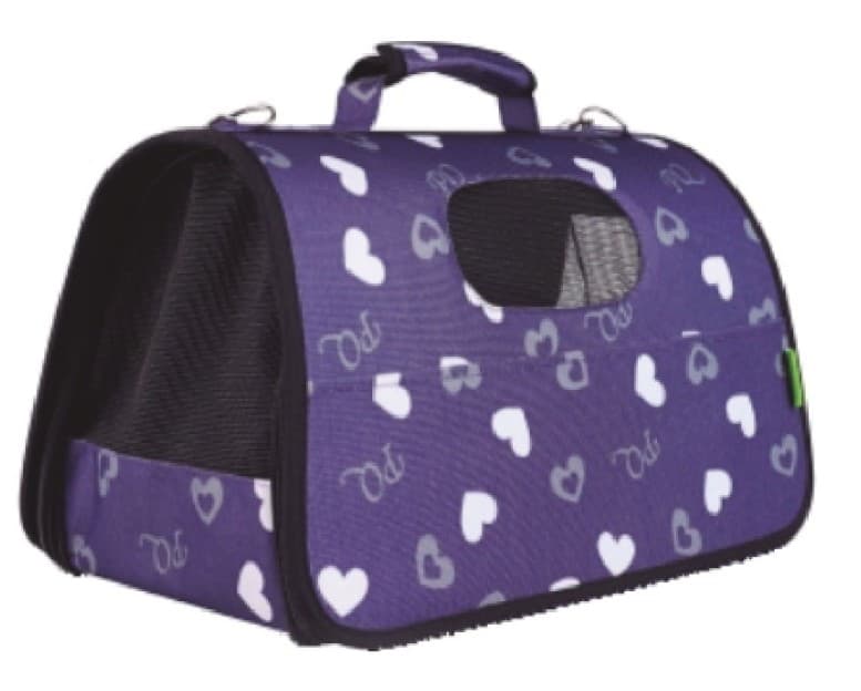 BOLSO TRANSPORTADOR GRIS CORAZONES - CAT