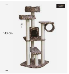 GIMNASIOS PARA GATO LEOPARDO 55X55X138CM