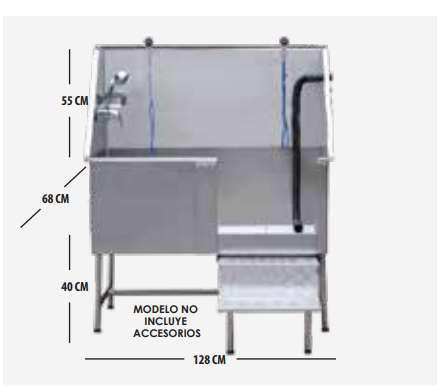 BAÑERA EN ACERO INOXIDABLE H-104