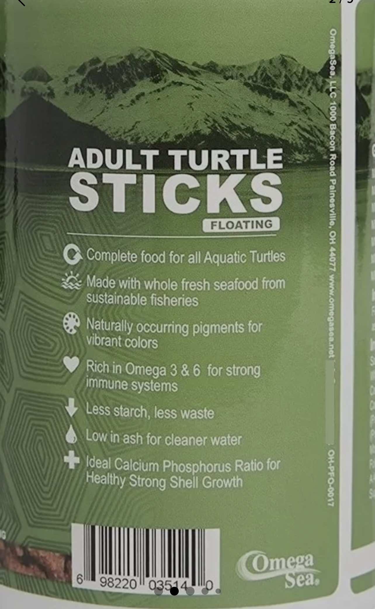 OMEGA ONE ADULT TURTLES 354g