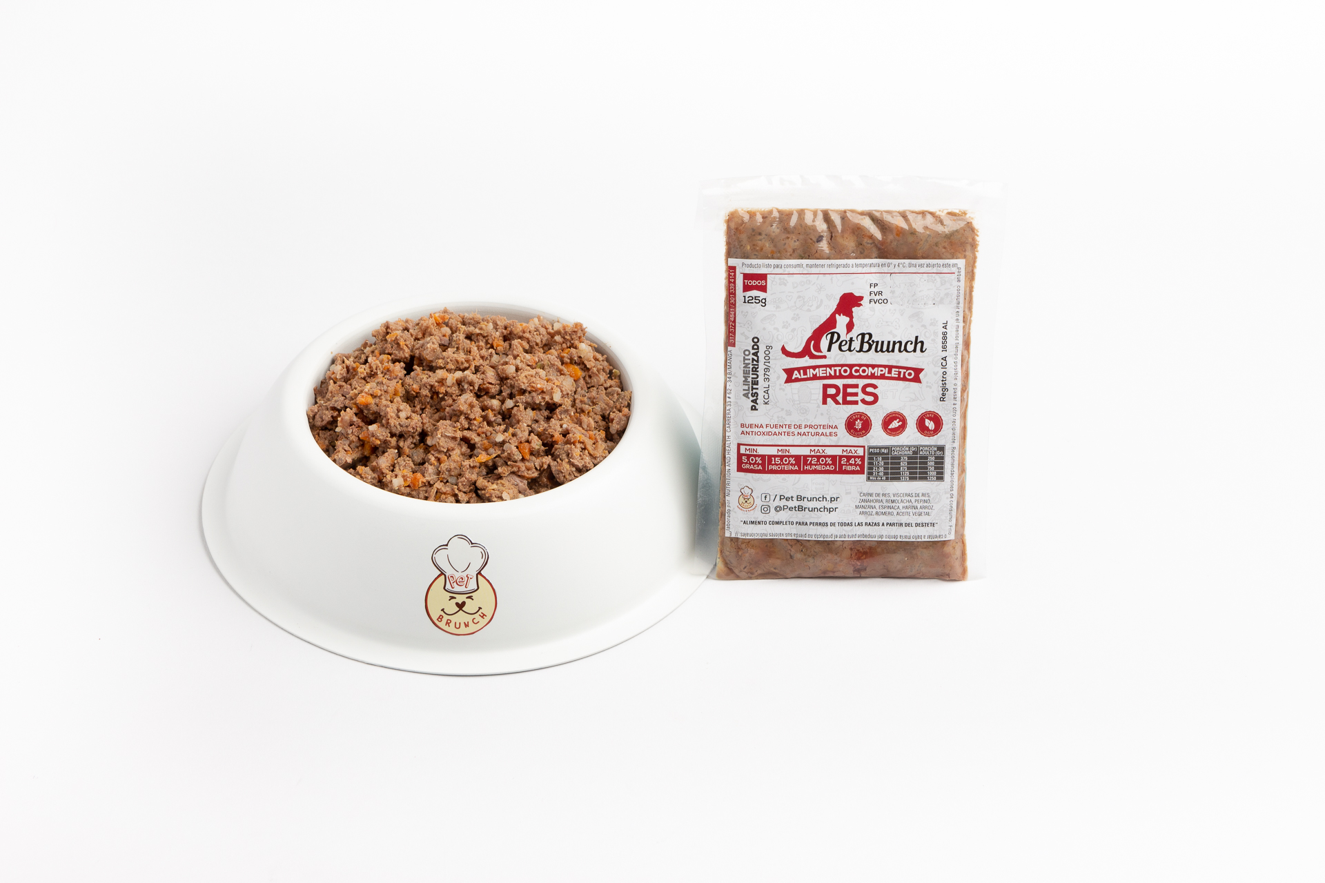 ALIMENTO DE RES 125gr PET BRUNCH