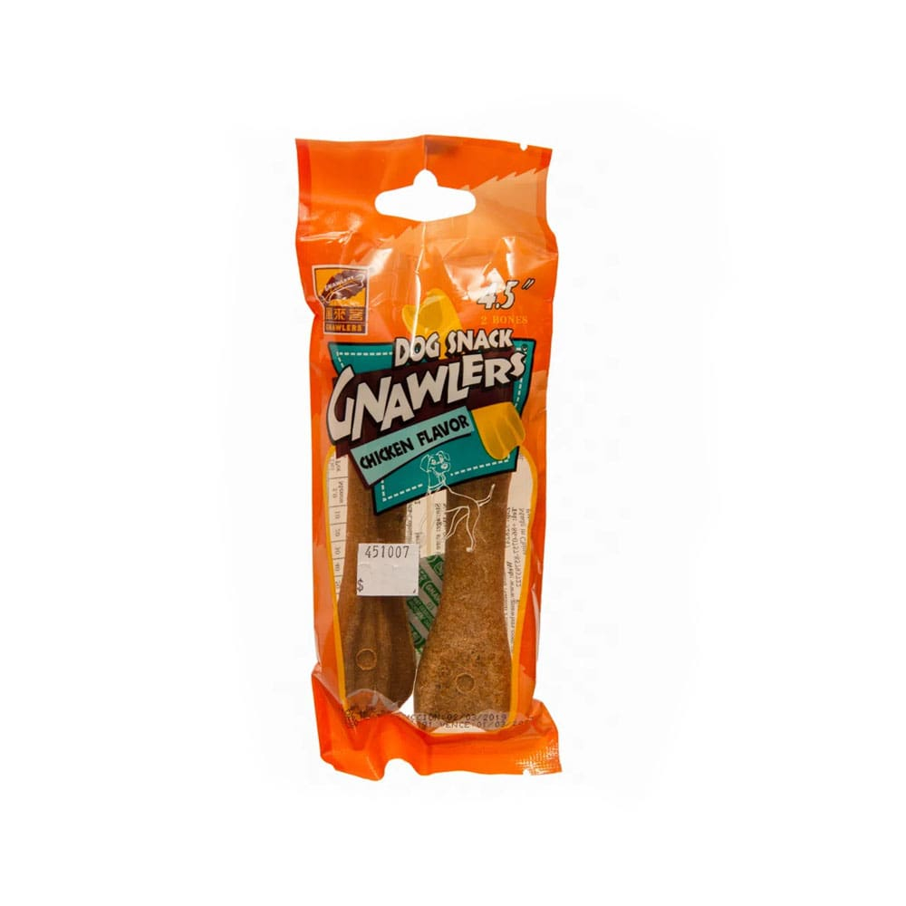 GNAWLERS CHICKEN FLAVOR 2 UDS X 4.5"