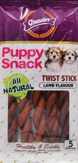 PUPPY SNACK TWIST STICK CORDERO 