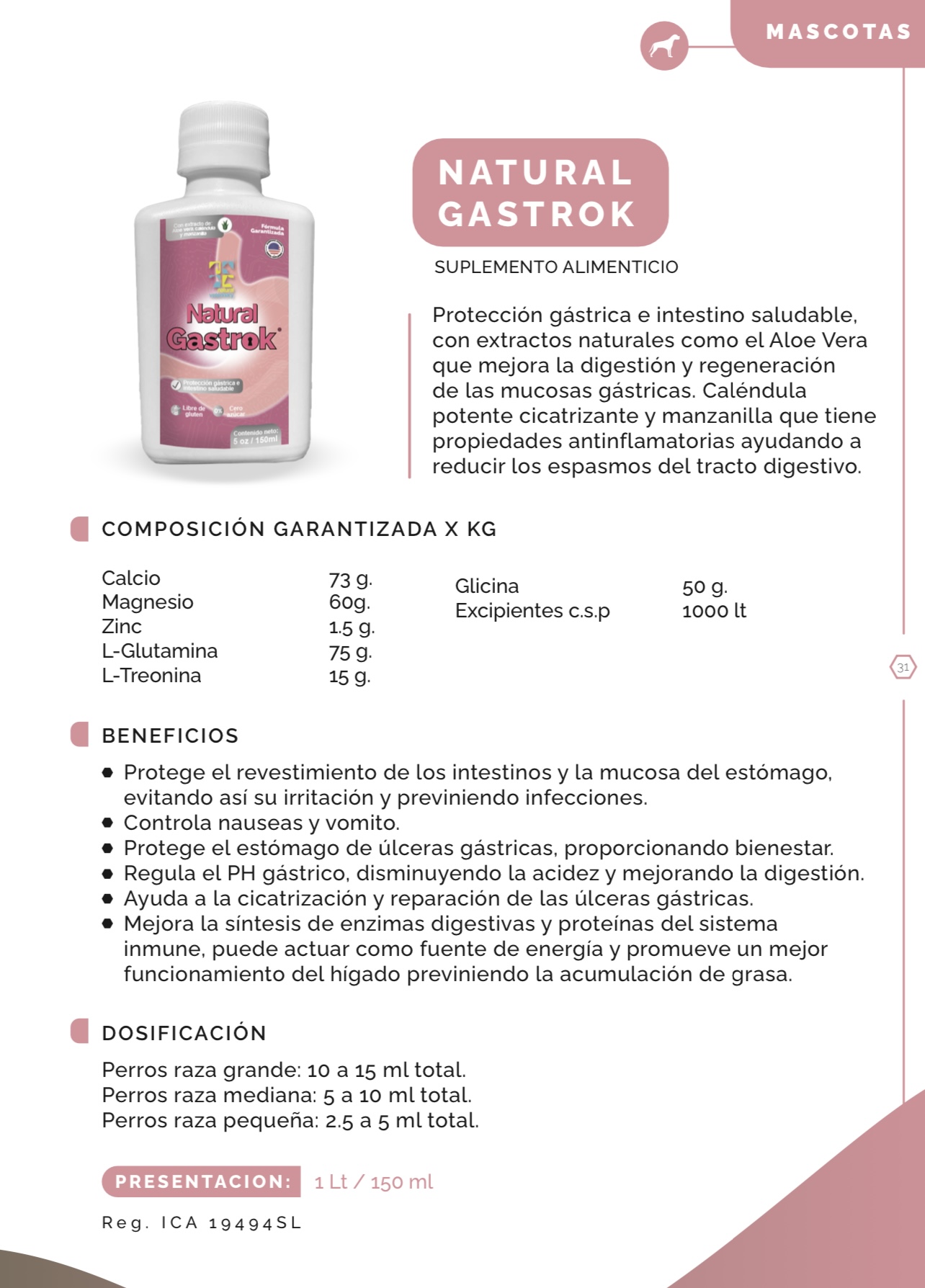 NATRURAL GASTROK 150Ml  CAT