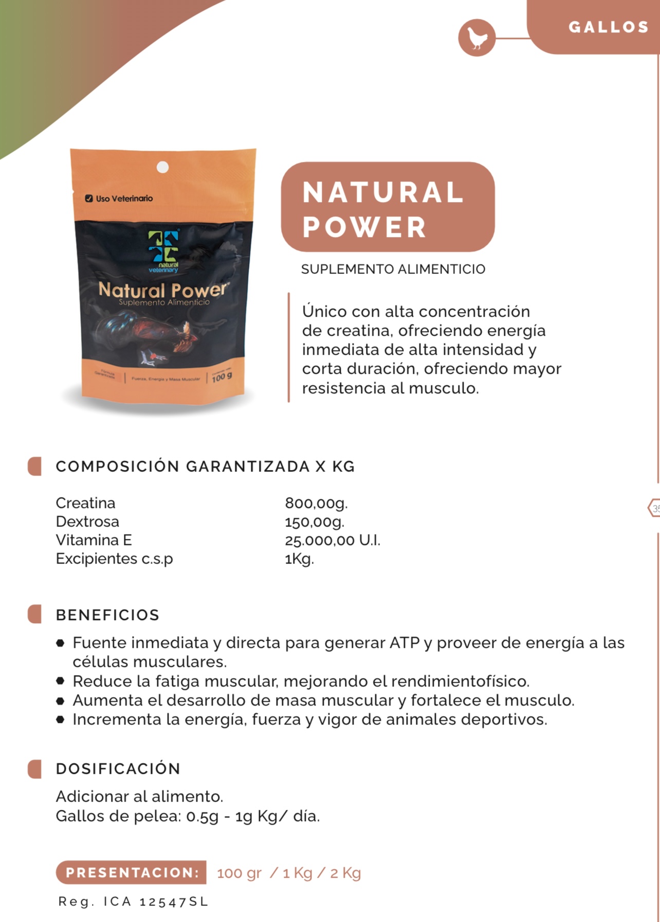 NATURAL POWER 100g GALLOS