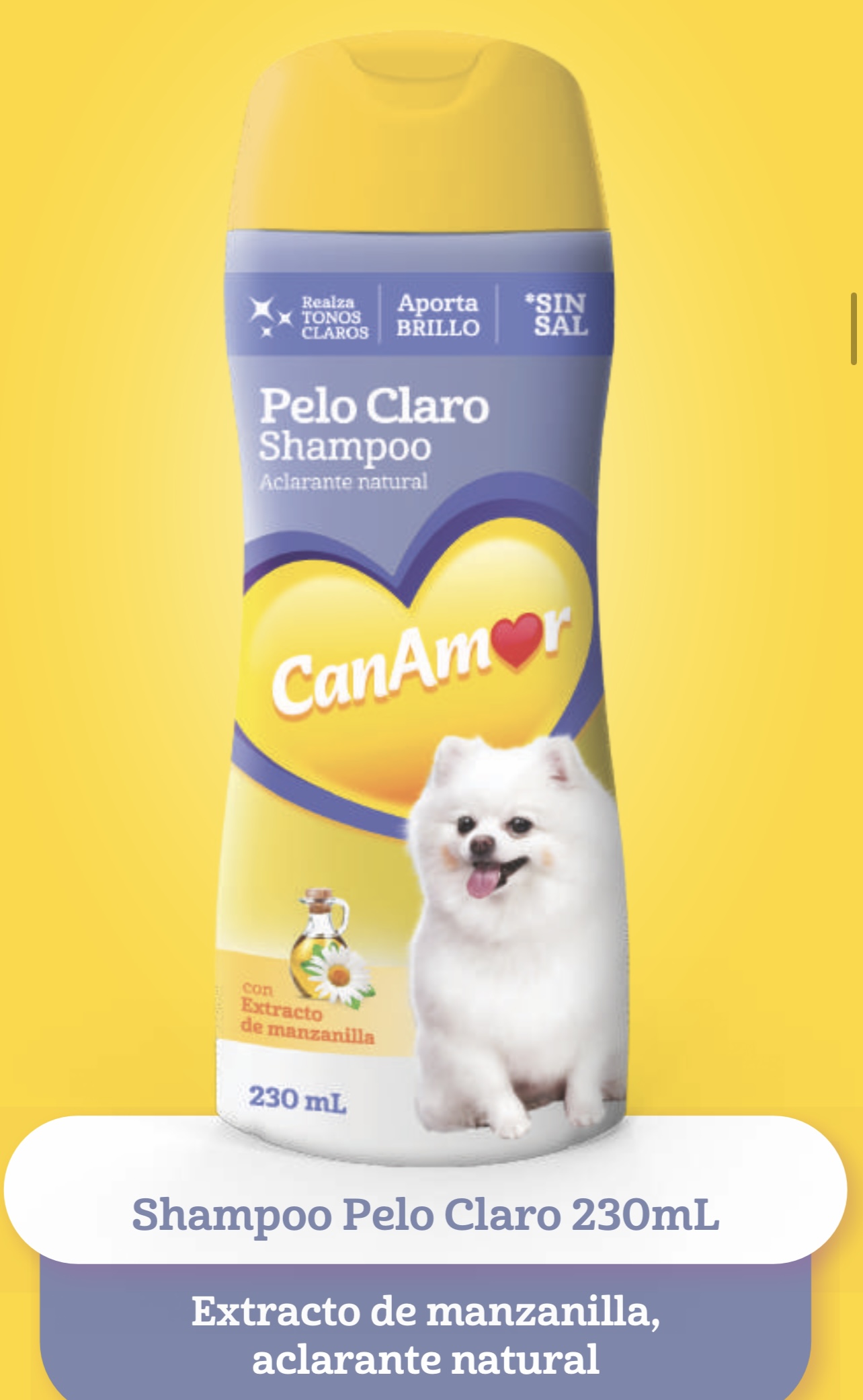 SHAMPOO PELO CLARO CAN AMOR